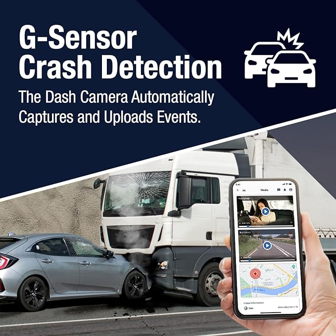 Rewire Security 4G Dual Vision Dashcam GPS Tracker with OBD II Power - Dual HD Cameras, Real-Time GPS Tracker for Vehicles, Cloud Storage - Interior & Road Recording - Easy Plug-and-Play Installation