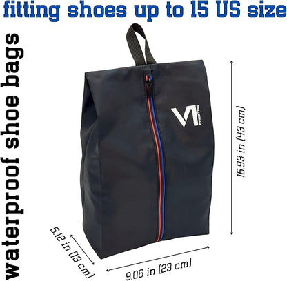 Shoe Bags Waterproof Zipper and Water-repellent Material Dust Smell Proof Versatile Durable Reliable Unisex Large Organizer Sports Travel Work School Storage Packing Lightweight Six-pack Set Gift