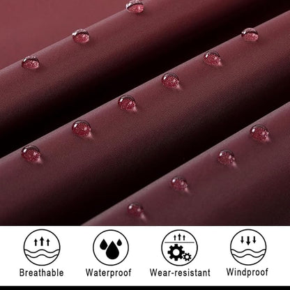 Fashion Hooded Rain Poncho Waterproof Raincoat Jacket with pocket for Women/Men/Adult