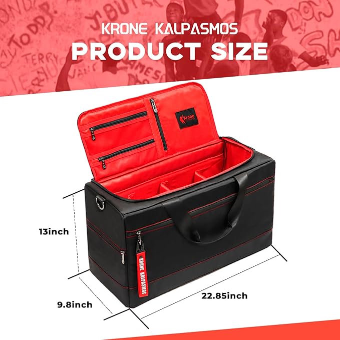 Sneaker Bag for Travel/Sneakerhead gift/Outdoor Sports Bag/Gym Bag /, A Multi-functional Travel Duffel Bag with 3 Adjustable Dividers, & Shoulder Strap,Made of Nylon, by Krone Kalpasmos-classic