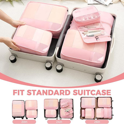 BAGAIL 9 Set Packing Cubes Luggage Packing Organizers for Travel Accessories