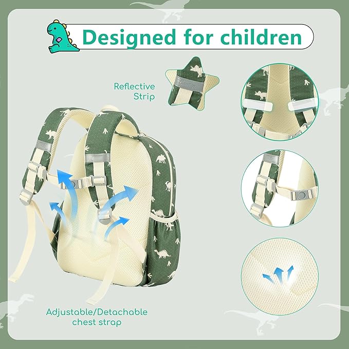CAMTOP Preschool Backpack for Kids Boys Girls Toddler Backpack Kindergarten School Bookbags for Age 3-8