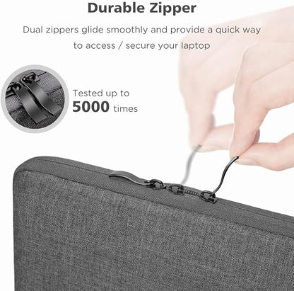 NIDOO 15-15.6 inch Laptop Sleeve Case Protective Computer Cover for 15" MacBook Air M2 2023/16" MacBook Pro MAX M1 M2 / 15" Surface Book 3 2/15.6" Lenovo Yoga 7i / IdeaPad Gaming 3i / HP Handle