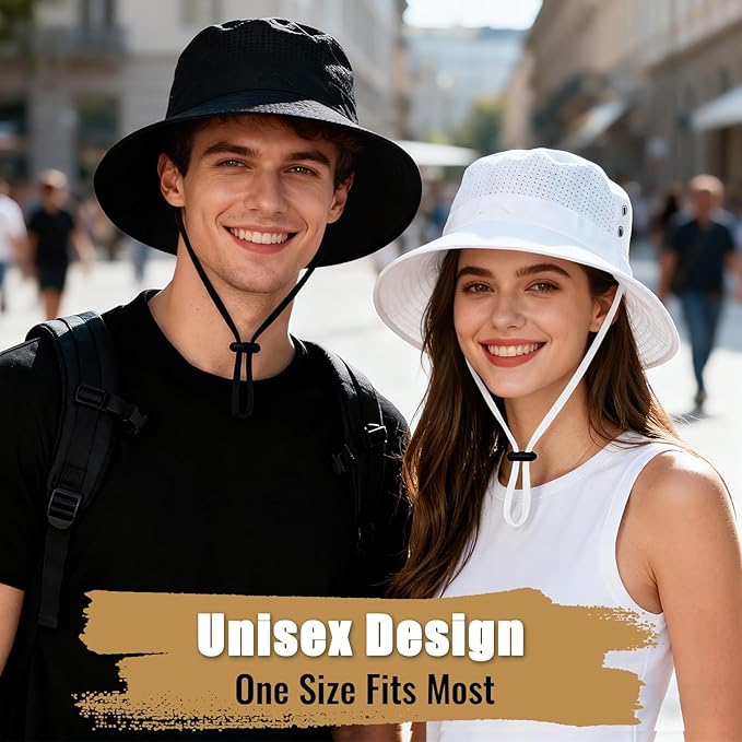 Sun Bucket Hat for Men Women Fishing Beach Safari Hats for Golf Hiking Hunting Outdoor UPF 50+