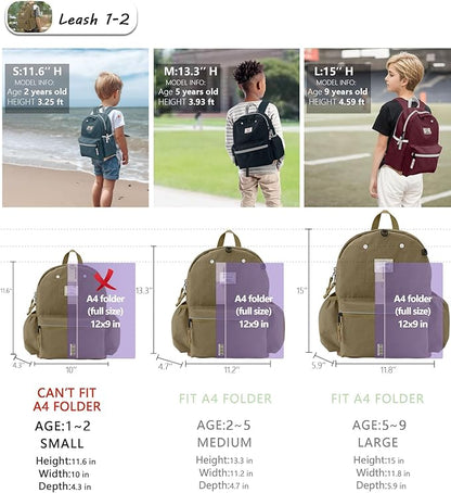 Toddler Backpack for Toddlers 1-2: Baby kids Backpack for daycare Boys Girls
