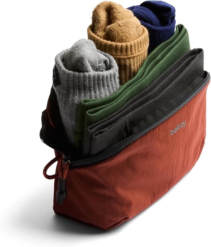 Bellroy Lite Packing Pouch 2L (Organizer Packing Cube for Travel Near and far) - Clay