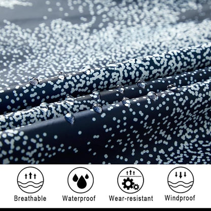salamra Hooded Rain Poncho Waterproof Raincoat Jacket for Men/Women/Adults with Pocket