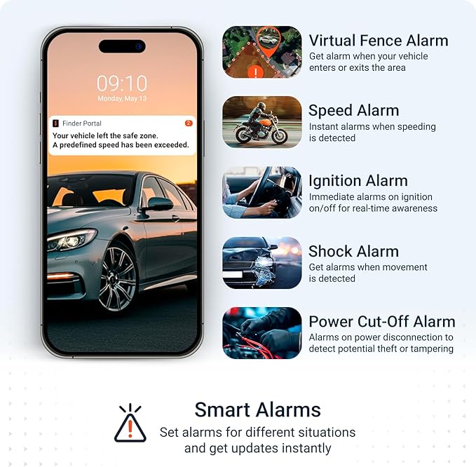 PAJ GPS Vehicle Finder 4G, 1.0 - Cellular Connected, Real Time Tracking GPS Tracker for Cars, Motorcycles, Trucks & More - Versatile & Secure Fleet Management