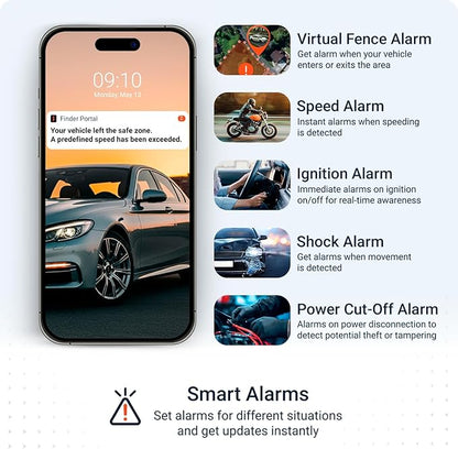PAJ GPS Vehicle Finder 4G, 1.0 - Cellular Connected, Real Time Tracking GPS Tracker for Cars, Motorcycles, Trucks & More - Versatile & Secure Fleet Management