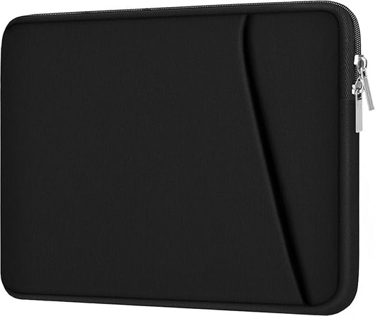 Askuko 15 inch Laptop Sleeve Bag, Shockproof Protective Case Cover, Handbags Portable Notebook Bag for 15-16 inch HP Dell Asus Lenovo Computer, Laptop Case with Front Pocket, Black