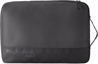 Eagle Creek Pack-It Reveal Cube - Lightweight Packing Cubes for Optimizing Luggage Space - Easy to Carry - Mesh Fabric - Water-Resistant - Easy Grab Zipper - Large - Black