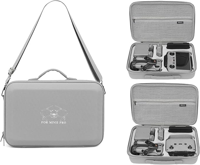 Mini 5 Pro Case, EVA Carrying Case For DJI Mini 5 Pro Fly More Combo (RC-N3)/(RC2) All-in-One Portable Hard Handheld Box Bag Storage Camera Drone Body/Remote Control/Other Accessories