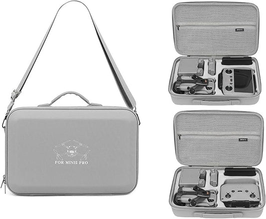 Mini 5 Pro Case, EVA Carrying Case For DJI Mini 5 Pro Fly More Combo (RC-N3)/(RC2) All-in-One Portable Hard Handheld Box Bag Storage Camera Drone Body/Remote Control/Other Accessories