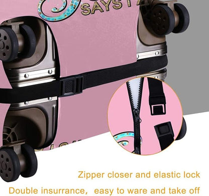 Travel Suitcase Protector Light skin african american Elastic Protective Washable Luggage Cover With Concealed Zipper Suitable For 18-32 Inch (S (for 18--21 inch luggage))