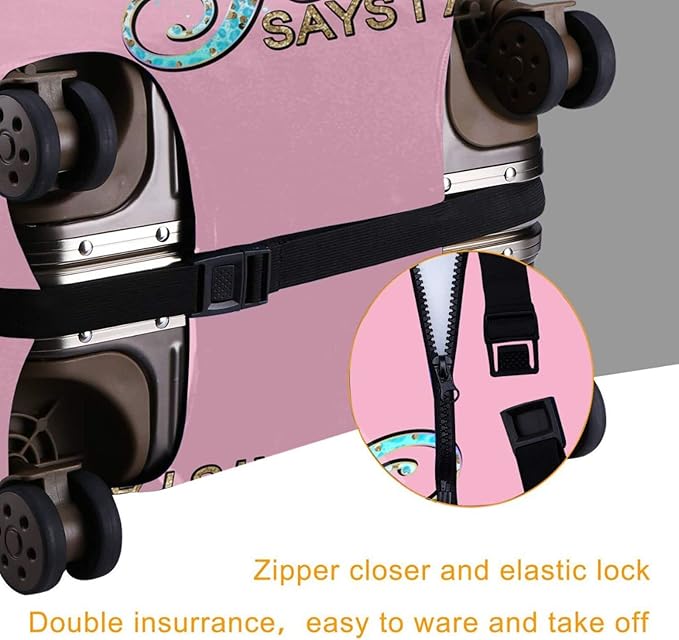 Travel Suitcase Protector Light skin african american Elastic Protective Washable Luggage Cover With Concealed Zipper Suitable For 18-32 Inch (L (for 25--28 inch luggage))