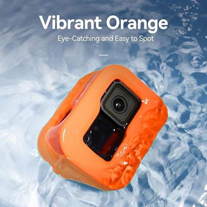TELESIN Floaty Case for GoPro Hero 13/12/11/10/9 Black, Suitable for Snorkeling, Surfing, Water Skiing Wakeboarding Floating Protective Cage housing Shell Cover Action Camera Accessories
