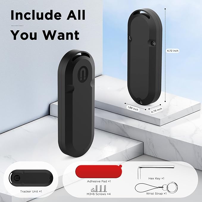 Item Finders Dual System Tracker[No Monthly Fee] Compatible with iOS and Android Air Tags Item Locator Help You Track Your Keys, Wallet, Luggage, Backpack and More(Batteries Not Included)