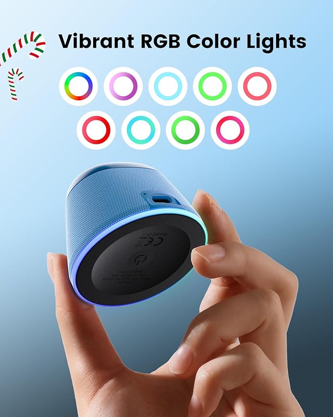 White Elephant Gifts Portable Speaker: Stocking Stuffers for Teens Adults Men Women, Loud Sound Bluetooth Speakers Phone Stand Accessories, Birthday Christmas Ideas Gift Boy Girl Trendy Stuff-Blue