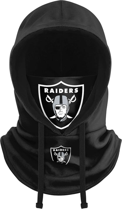 NFL Team Logo Team Color Drawstring Winter Cap Hooded Gaiter Balaclava Face Cover