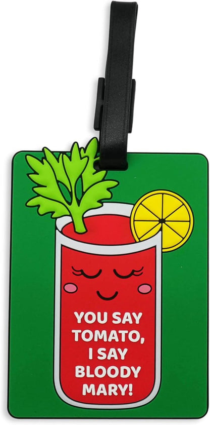 Funny Luggage Tag – Hilarious Travel ID Tag with Sarcastic Saying – Durable & Easy to Spot Suitcase Tag for Men, Women, Frequent Flyers, or Gag Gift for Travelers-Bloody Mary