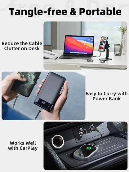 PRAKIE USB C Cable Fast Charging, 2Pack 1FT USB A to USB C Charge Cable, Short USB Type C Charging Cord Compatible with iPhone 17/16/15/Samsung Galaxy S20 S10/Google/Plus Note 10 9 8