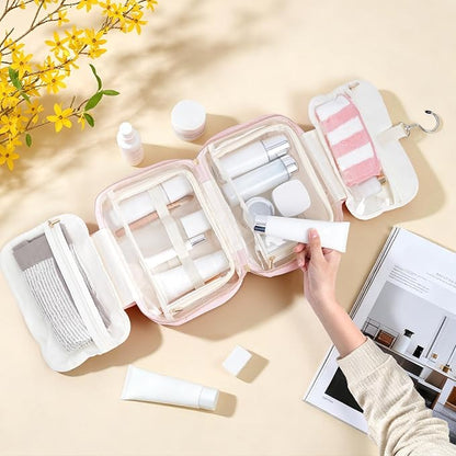 YOOLIFE Hanging Bag Initial Travel Toiletry Bag Large Capacity Personalized Toiletry for Traveling Women Travel Gifts for Women R