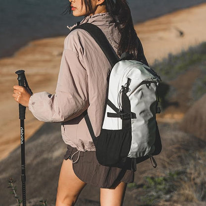 20L Small Waterproof Hiking Backpack with Chest Strap for Men Women, Lightweight Travel Backpack with Padded Straps for Airplane, Black