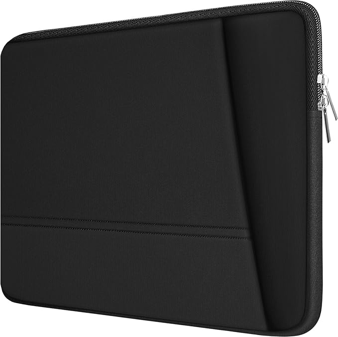 Laptop Sleeve Case 17.3 inch, Waterproof Protective Carrying Laptop Cover with Pockets, Upgrade Sturdy Portable Monitor Computer Bag Compatible with 17'' HP Lenovo Dell Asus Xbox Switch, Black