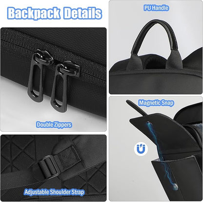 hk Slim Laptop Backpack, 15.6 Inch Anti-Theft Waterproof Bag for Men & Women, Lightweight Computer Backpack for Daily Commute, Work, College, or Travel, 16.5 * 11.8 * 2.8 in, 1.6 lbs