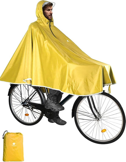 ANYOO Waterproof Rain Poncho Bike Bicycle Rain Capes Lightweight Compact Reusable for Adults