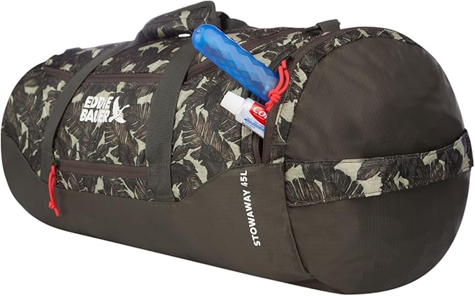 Eddie Bauer Stowaway Packable Duffel Bag | Travel | Foldable | Lightweight | Durable | Ripstop Polyester