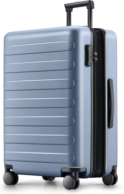 NINETYGO Luggage Sets 3 Piece, Carry On Luggage Airline Approved, Medium Large Checked Luggage with Spinner Wheels, Expandable, Hard Shell PC Suitcase Sets, TSA, 20in/24in/28in (Shadow, Rhine Max)