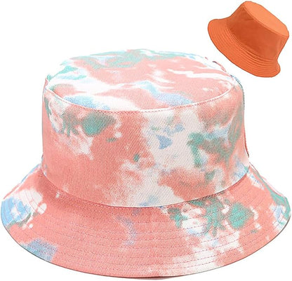 XYIYI Cute Bucket Hat Beach Fisherman Hats for Women, Reversible Double-Side-Wear