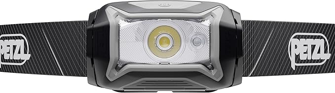 PETZL Tikka Headlamp - Compact 350 Lumen Light with Red Lighting, for Hiking, Climbing, Running, and Camping - Black