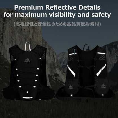 Azarxis Hiking Hydration Vest Pack Running Backpack Lightweight Daypack for Marathon Cycling Biking Trail Race Rave