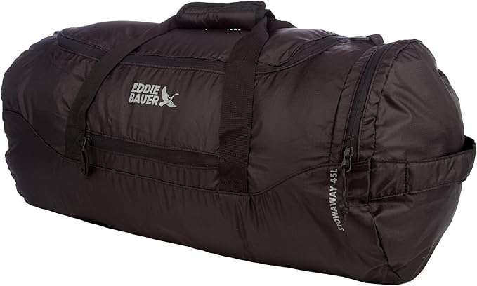 Eddie Bauer Stowaway Packable Duffel Bag | Travel | Foldable | Lightweight | Durable | Ripstop Polyester