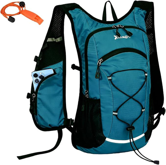 DOJUNS Hiking Backpack Lightweight Travel Backpack 20L Waterproof Hiking Daypacks Camping Backpack for Men Women (Lake Blue)
