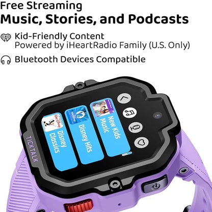TickTalk5 Smart Watch for Kids with GPS Tracker, Video Calling, Texting, and Parental App, 4G Smartwatch with Free Music, Phone Calls, and Reminders for Kids Ages 3-12