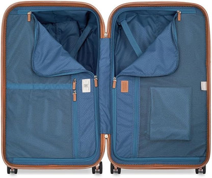 DELSEY PARIS Chatelet Air 2.0 Hardside Luggage Trunk with Spinner Wheels, Blush Pink, Checked-26 Inch Trunk