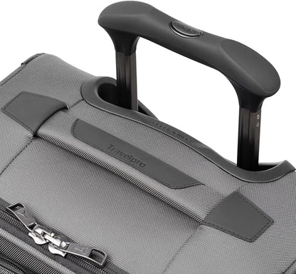 Travelpro Crew Classic Lightweight Softside Expandable Carry on Luggage, 8 Wheel Spinner Suitcase, Men and Women, Carry On 21-Inch, Titanium Grey