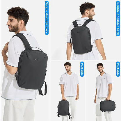 Business Backpack for Men Women, Travel Carry on Flight Approved Laptop Backpack Slim Waterproof Anti-Theft Lightweight Large Work Computer Bag