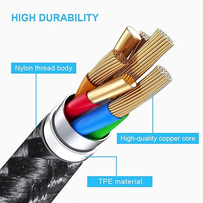 cugunu USB C to Lightning Cable 5 Pack 3/3/6/6/10FT iPhone Charger Apple MFi Certified Power Delivery Fast Charging Cord Compatible with iPhone 14/13/12/11/XS/XR/X/8 - Black