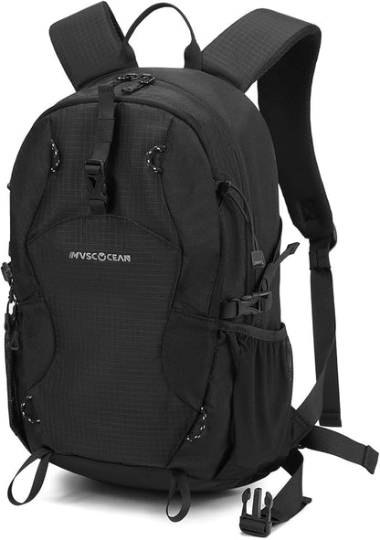 20L Lightweight Hiking Daypack, Small Hiking Travel Backpack for Women men (Black)