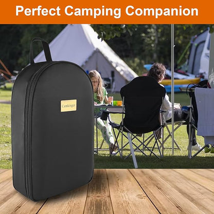 Camp Kitchen Organizer, Multi-Pocket Camping Cooking Utensils Set Bag, Waterproof Portable Silverware Plates Storage for BBQ Outdoor Cookware Kit Essentials, RV Kitchen Supplies Must Haves