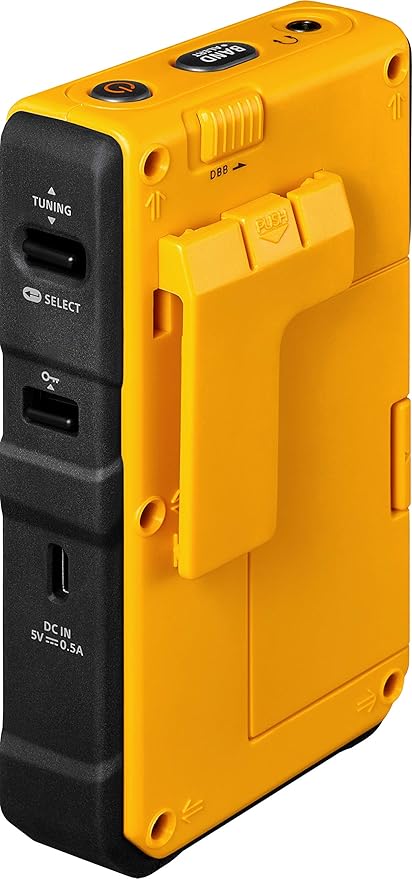 Sangean DT-800YL NOAA Weather Alert Pocket Radio, AM/FM, Yellow