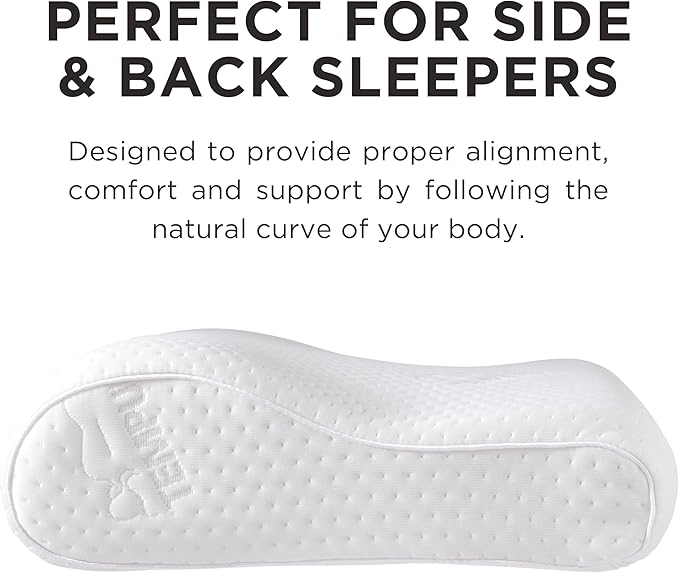 Tempur-Pedic TEMPUR Neck Pillow, Small Profile, White