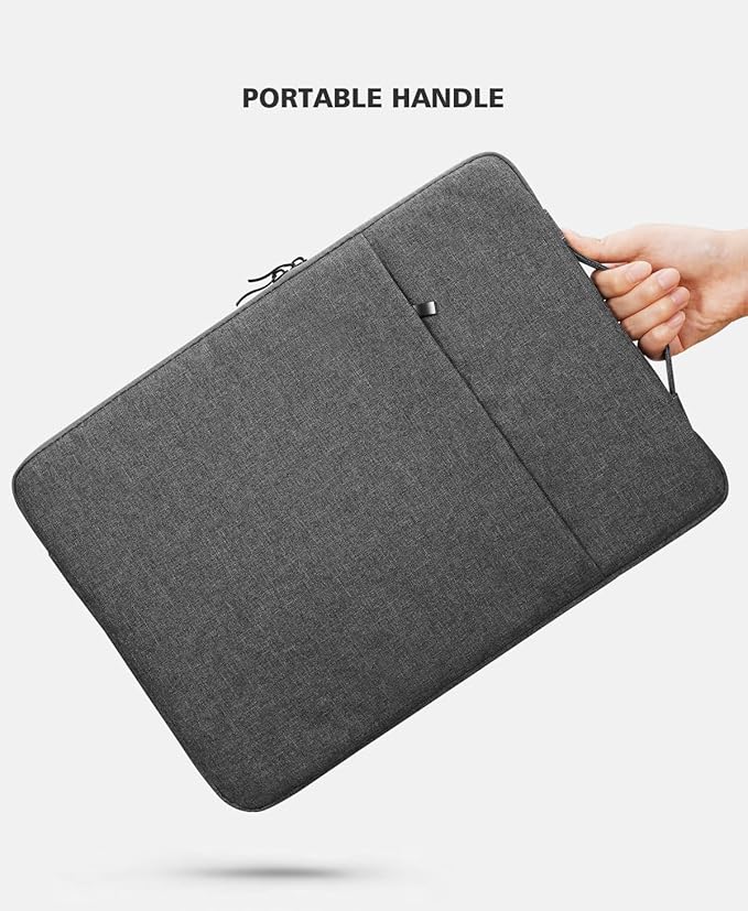 NIDOO 15-15.6 inch Laptop Sleeve Case Protective Computer Cover for 15" MacBook Air M2 2023/16" MacBook Pro MAX M1 M2 / 15" Surface Book 3 2/15.6" Lenovo Yoga 7i / IdeaPad Gaming 3i / HP Handle