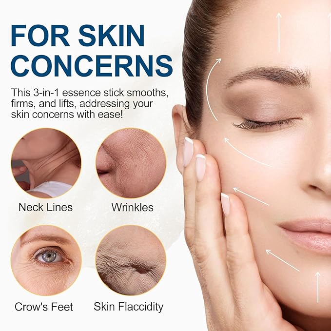 Advanced Retinol Firming Serum Stick, 2Pack Retinol Stick Tighten and Firm Face & Neck, Smoothes Fine Lines and Wrinkles, Reduces Wrinkles, Deep Moisturizing Skin