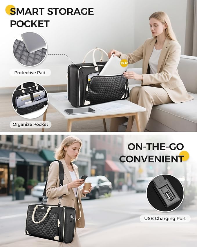 MATEIN Carry On Garment Bags for Airplanes, Travel Garment Bags for Women Up to 5 Suits with Aroma Pads & USB Port, Convertible Wrinkle Free Hanging Suit Carrier with Shoe Compartment Fit 15.6" Laptop