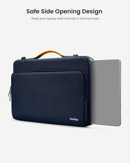 tomtoc 360 Protective Laptop Shoulder Bag for 14-inch MacBook Pro M5/M4/M3/M2/M1 Pro/Max A3434 A3112 A3401 2025-2021, Water-Resistant Carrying Case for 13.5-14.4 Inch Microsoft Surface Laptop 7/6/5